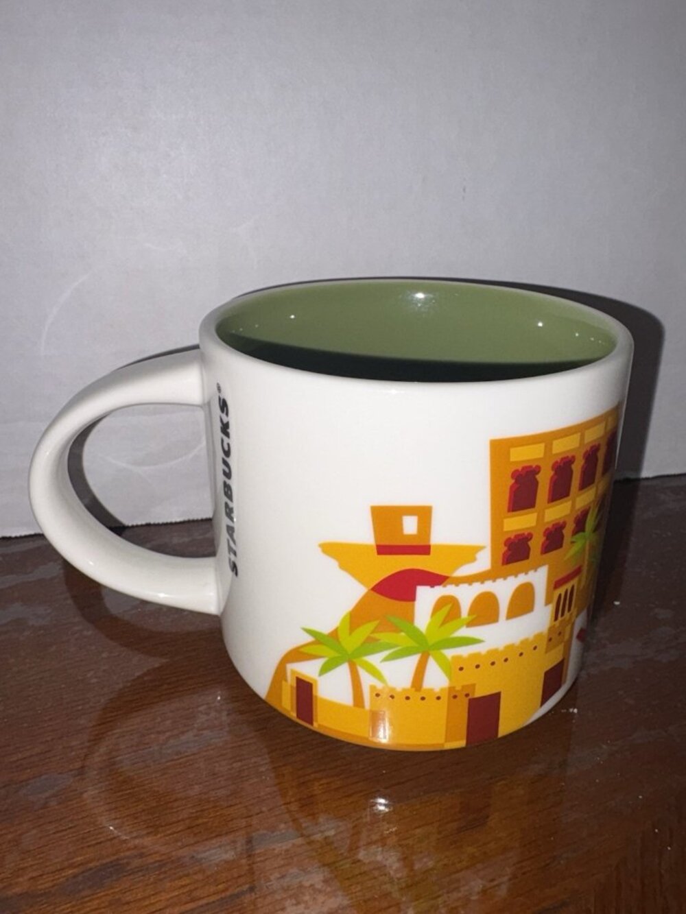 Qatar Starbucks coffee tea Cup Mug 14oz You Are Here Collection NWT